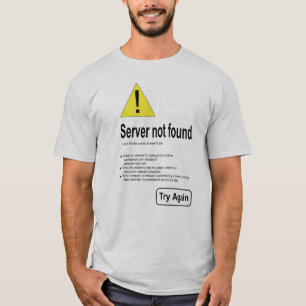 T-shirts sem acesso à Internet