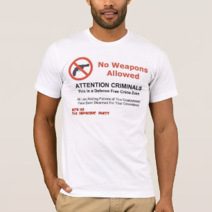 T-SHIRTS SEM ARMAS PERMITIDAS