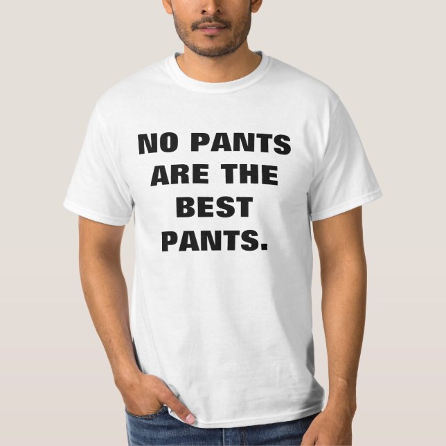 T-shirts Sem Calças Humorosas (Frente)