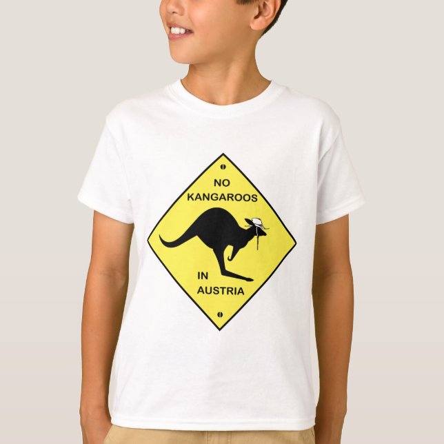 T-shirts Sem cangurus na Áustria! (Frente)