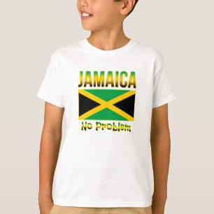 T-shirts Sem problema no sinalizador Jamaica