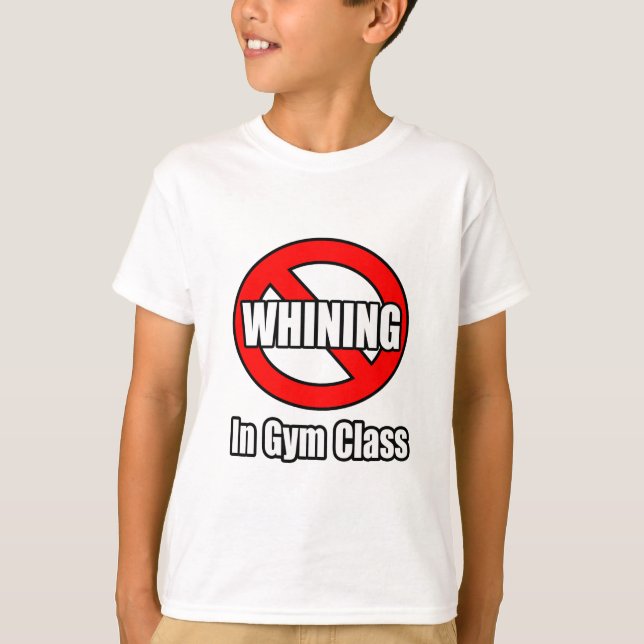 T-shirts Sem Tripulação Na Classe Gym (Frente)