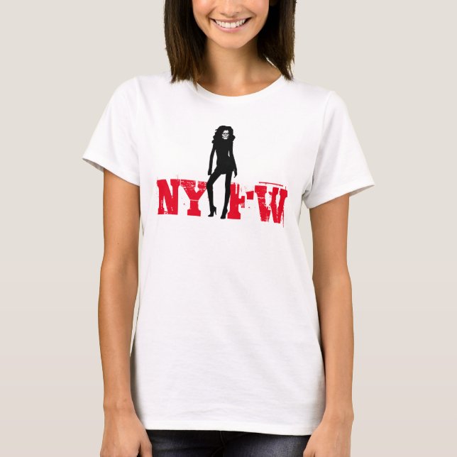 T-shirts Semana da forma de New York do zombi (Frente)
