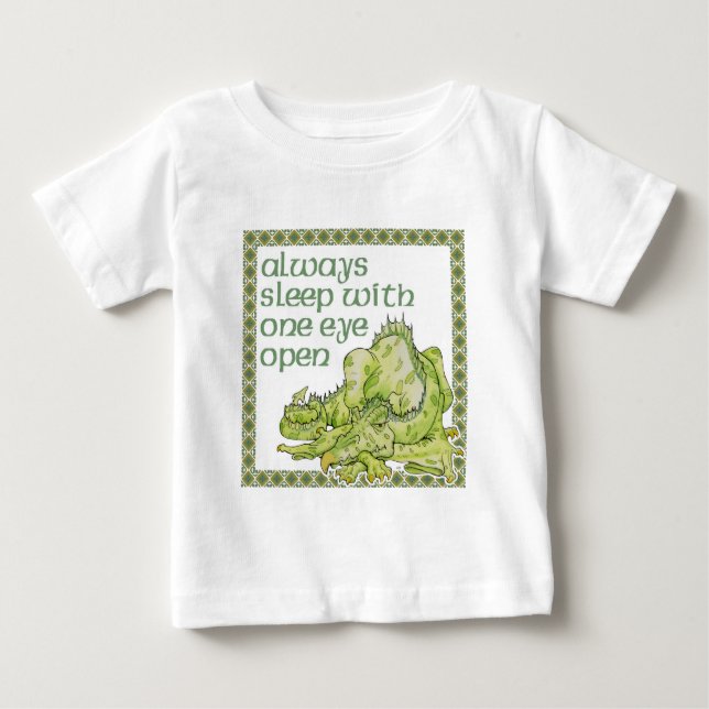 T-shirts Sempre dormir com um olho aberto (Frente)