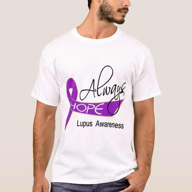 T-shirts Sempre lúpus da esperança (Frente)