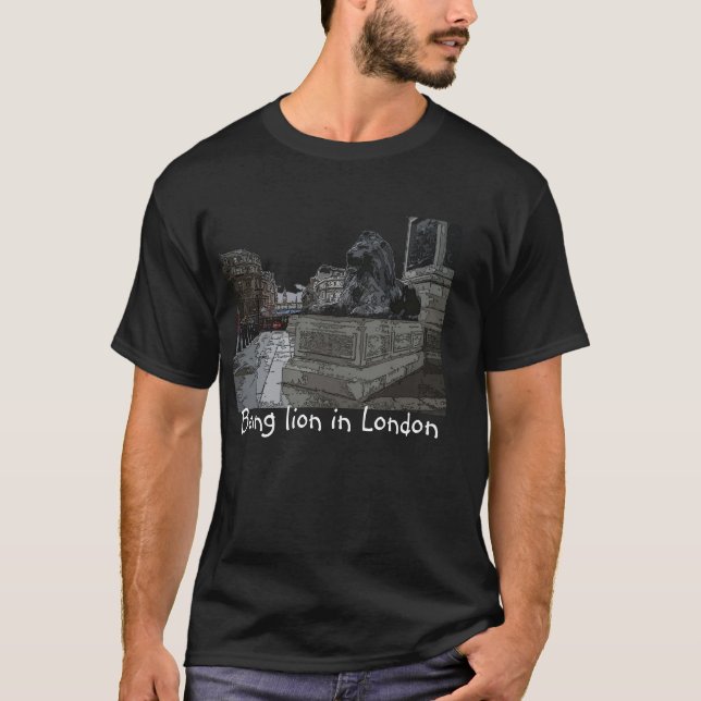 T-shirts Sendo leão em Londres (Frente)
