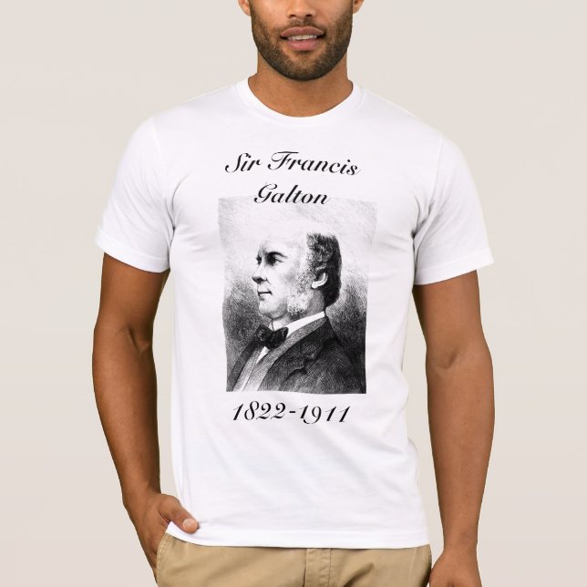 T-shirts Senhor Francis Galton #1 (Frente)