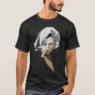 T-shirts Senhora de fumo retro