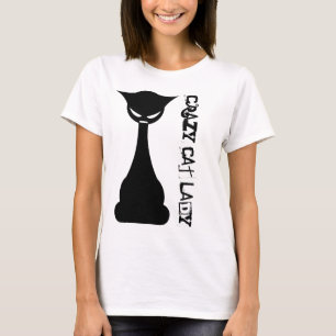 T-shirts Senhora louca do gato