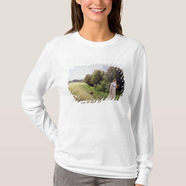 T-shirts Senhora na leitura branca (Frente)