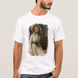 T-shirts Senhora Pierre Seriziat com seu filho, Emile