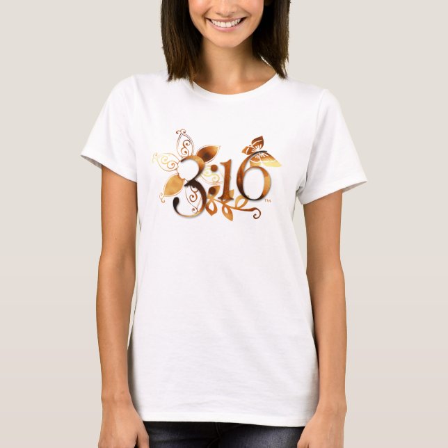 T-shirts Senhoras T da assinatura do 3:16 (Frente)