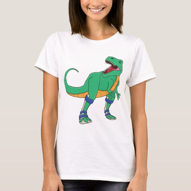 T-shirts Senhoras T de Dino AFO (Frente)