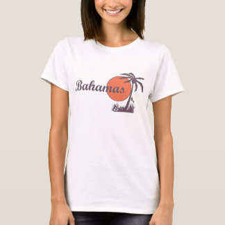 T-shirts Senhoras vestidas vintage T de Bahamas