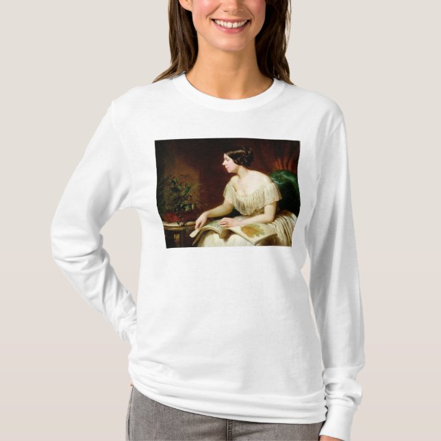 T-shirts Senhorita Anne Pratt, botânico famoso (Frente)