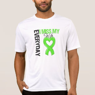 T-shirts Senhorita diária Meu Esposa do linfoma I