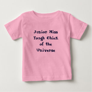 T-shirts Senhorita júnior Resistente Pintinho do T do beb