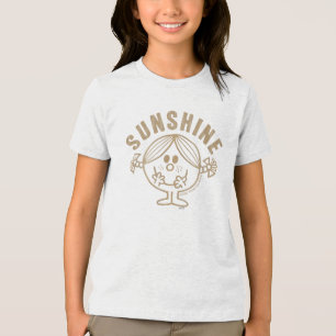 T-shirts Senhorita pequena Luz do sol de Brown