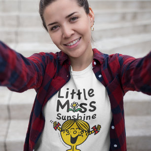 T-shirts Senhorita pequena pequena Luz do sol Riso da