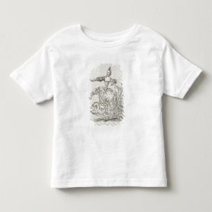 T-shirts Senhorita Puvigne como a estátua viva, em