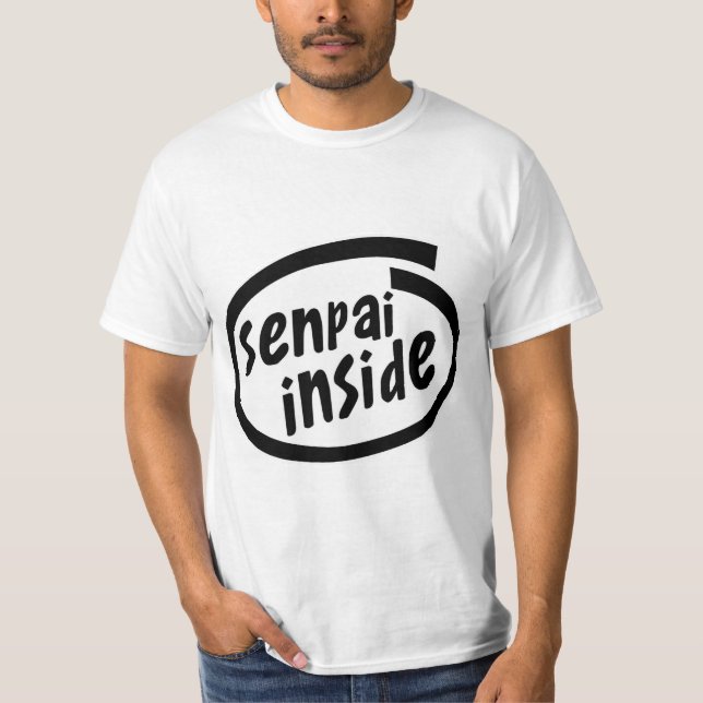 T-shirts Senpai dentro da paródia (Frente)