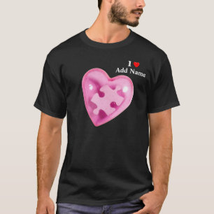 T-shirts Sensibilização Autismo Movimenta Coração Rosa Pers