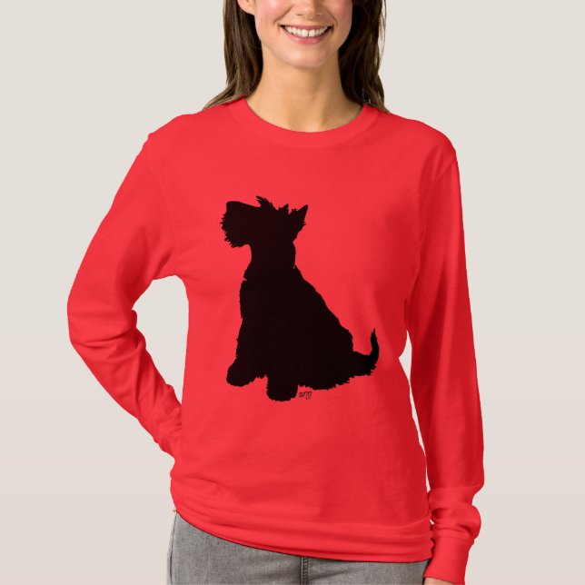 T-shirts Sentado Scottie Dog (Frente)