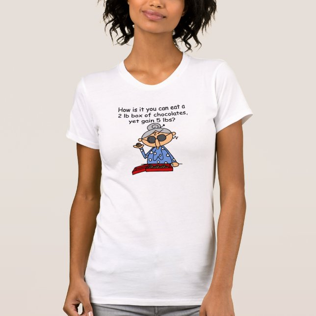 T-shirts Sentido do chocolate (Frente)