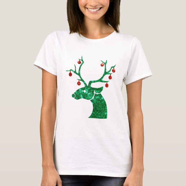 T-shirts sequestra de renas de natal (Frente)