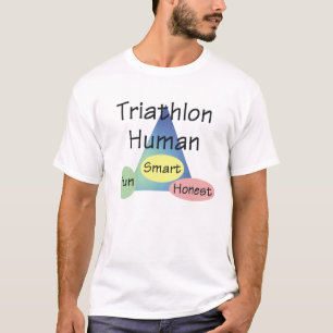 T-shirts Ser humano do Triathlon do T