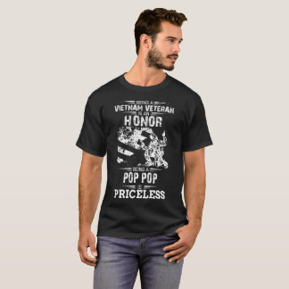 T-shirts Ser um veterano é uma honra mas um pop do pop é