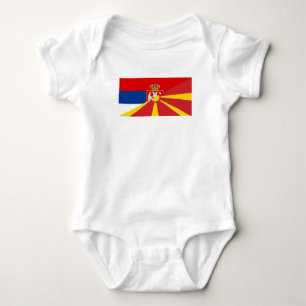T-shirts serbia macedonia bandeira país meio símbolo