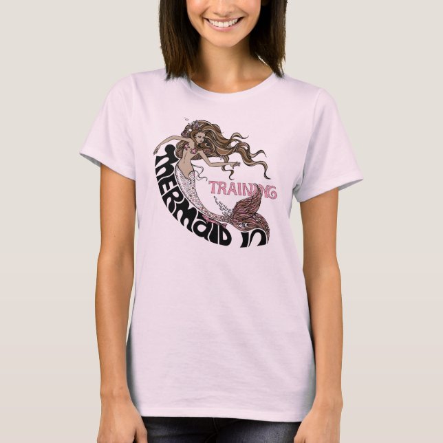 T-shirts Sereia no treinamento (brunette) (Frente)
