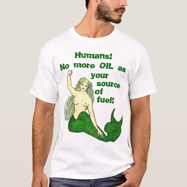 T-shirts Seres humanos! Não mais ÓLEO G (Frente)