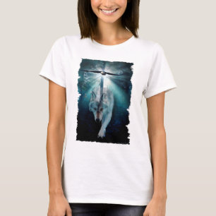 T-shirts Série dos animais selvagens do LOBO & do EAGLE