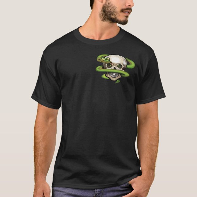 T-shirts Serpente n crânio (Frente)