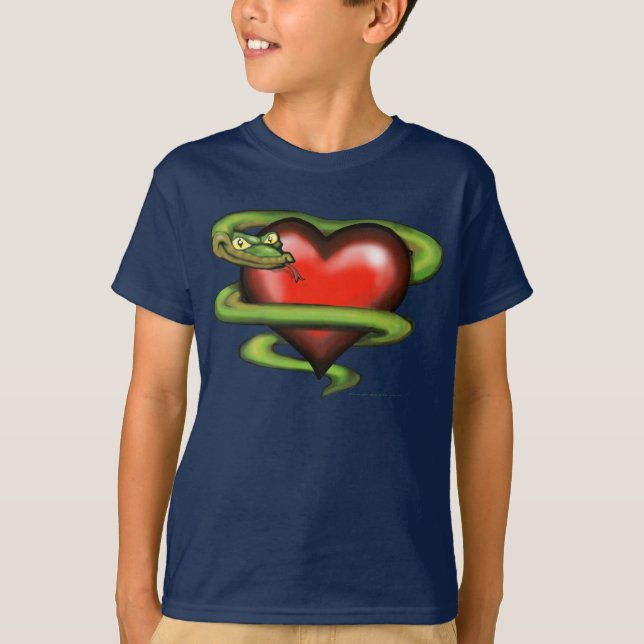 T-shirts Serpente n Heart (Frente)
