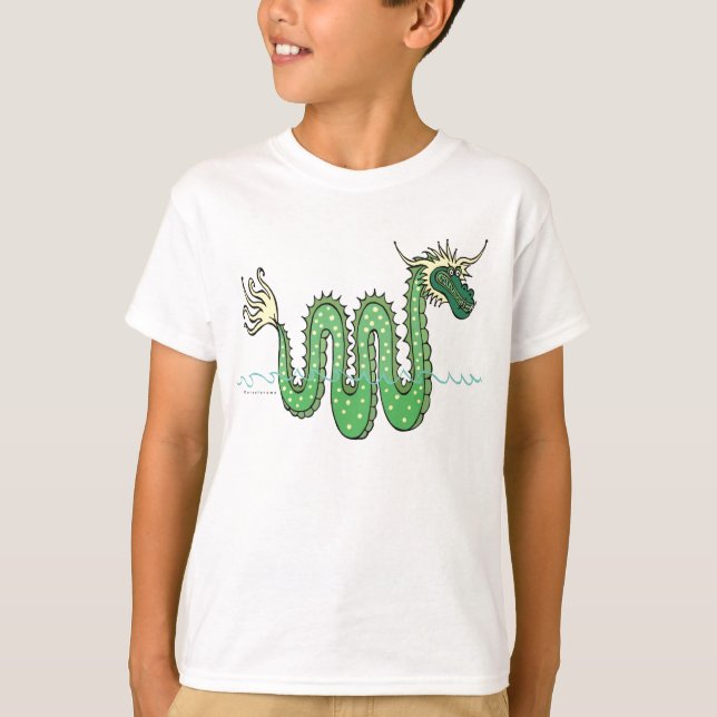 T-shirts Serpente verde (Frente)