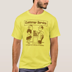 T-shirts Serviço ao cliente