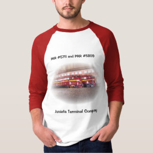 T-shirts Sessão fotográfica da noite da estrada de ferro 