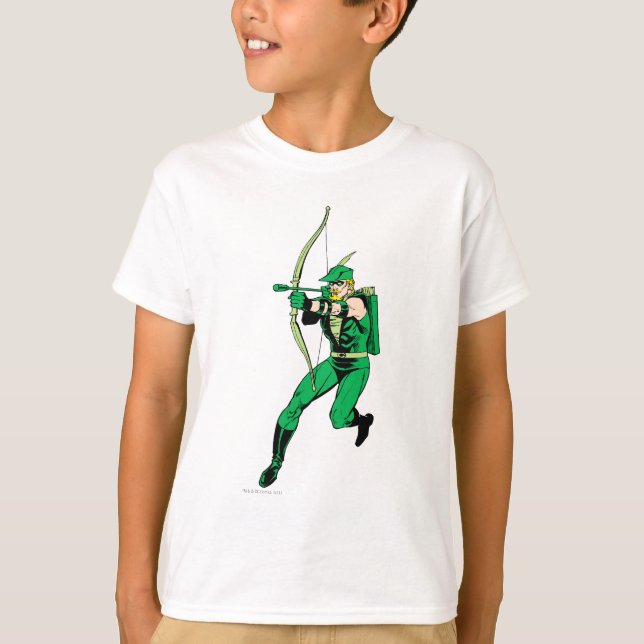 T-shirts Seta de Fotografação em Seta Verde (Frente)