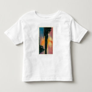 T-shirts Seta do lago na seta de SunsetLake, CA