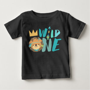 T-shirts Seta e Leão Selvagem   Boho   Um ano