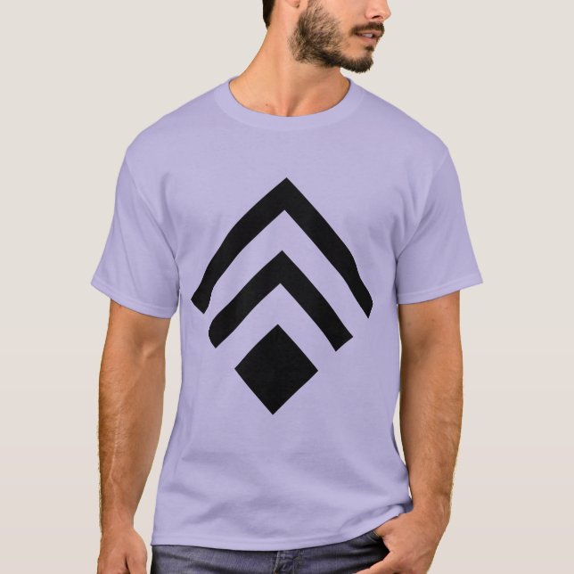 T-shirts Seta Geométrica 02 - Preto (Frente)
