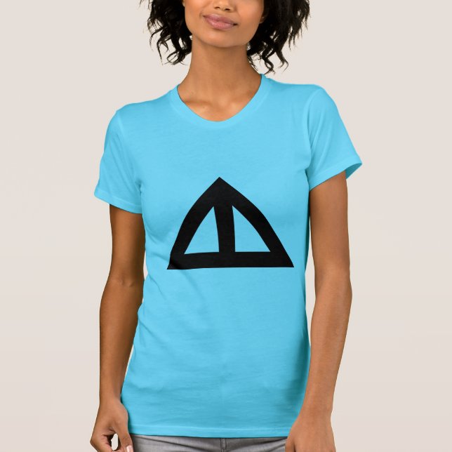 T-shirts Seta Triangular Dividida (Frente)