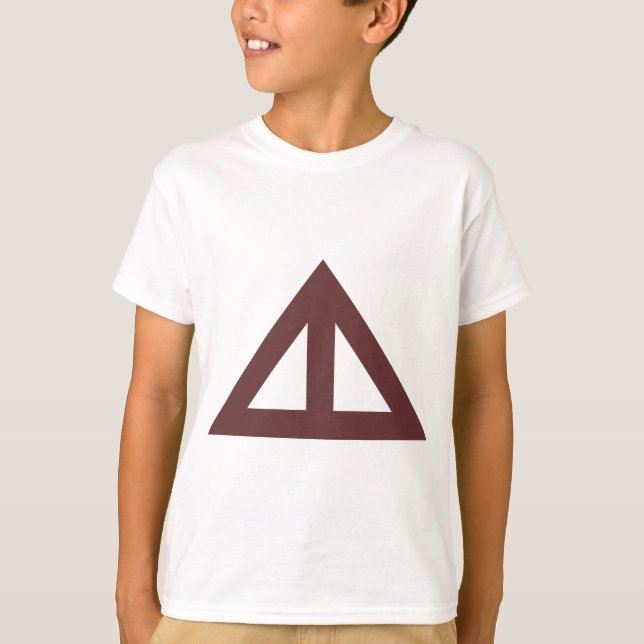 T-shirts Seta Triangular Dividida (Frente)