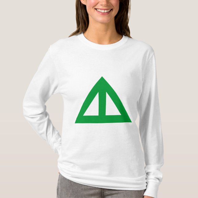 T-shirts Seta Triangular Dividida (Frente)