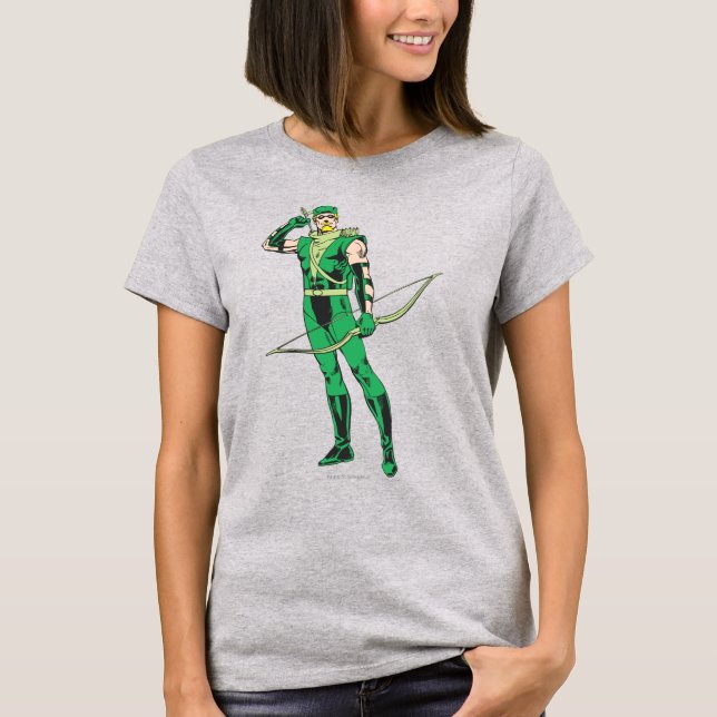 T-shirts Seta Verde com Destino (Frente)