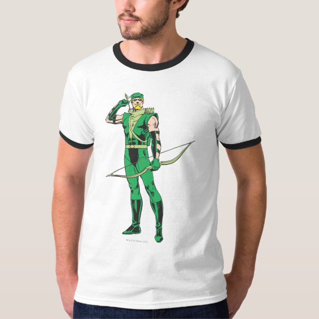 T-shirts Seta Verde com Destino (Frente)