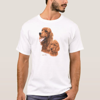T-shirts Setter irlandês & filhote de cachorro